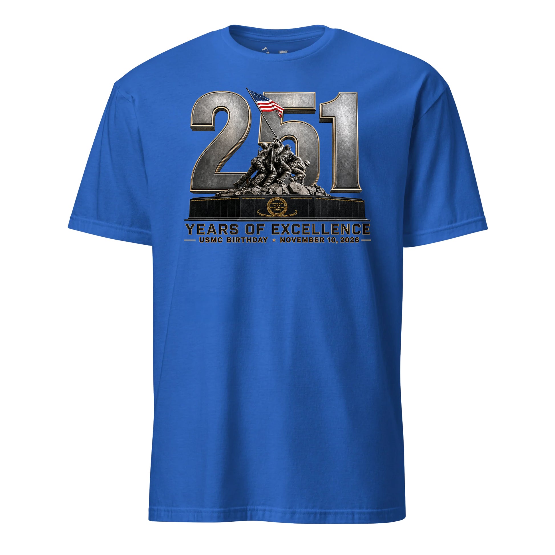251 Years of Excellence USMC Birthday T-Shirt