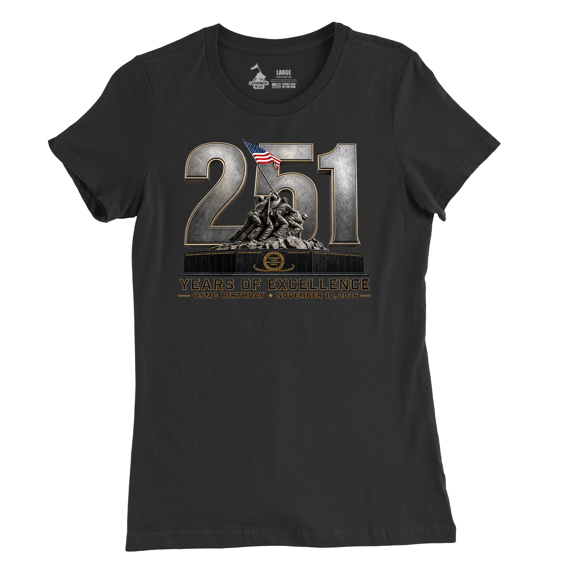 251 Years of Excellence USMC Birthday Womens T-Shirt