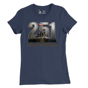 251 Years of Excellence USMC Birthday Womens T-Shirt