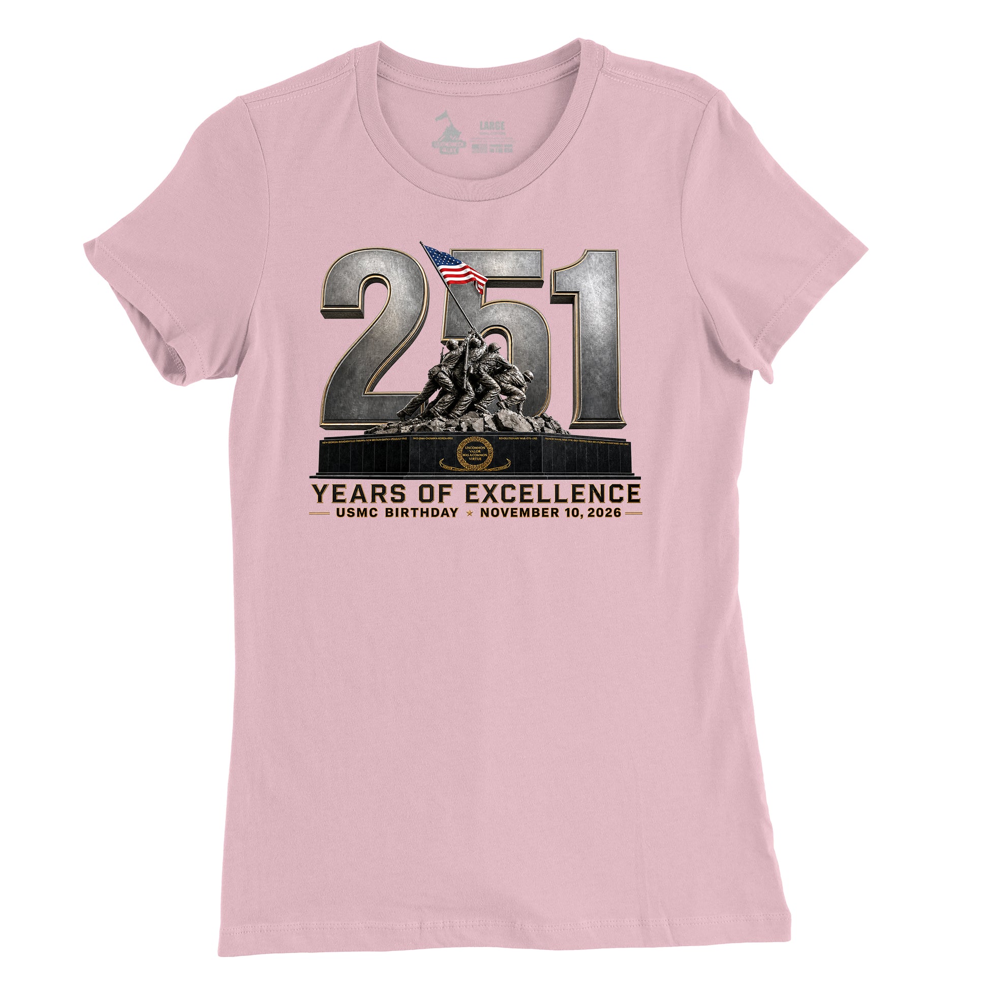 251 Years of Excellence USMC Birthday Womens T-Shirt