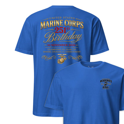 251st USMC Birthday Honor Courage Commitment T-Shirt