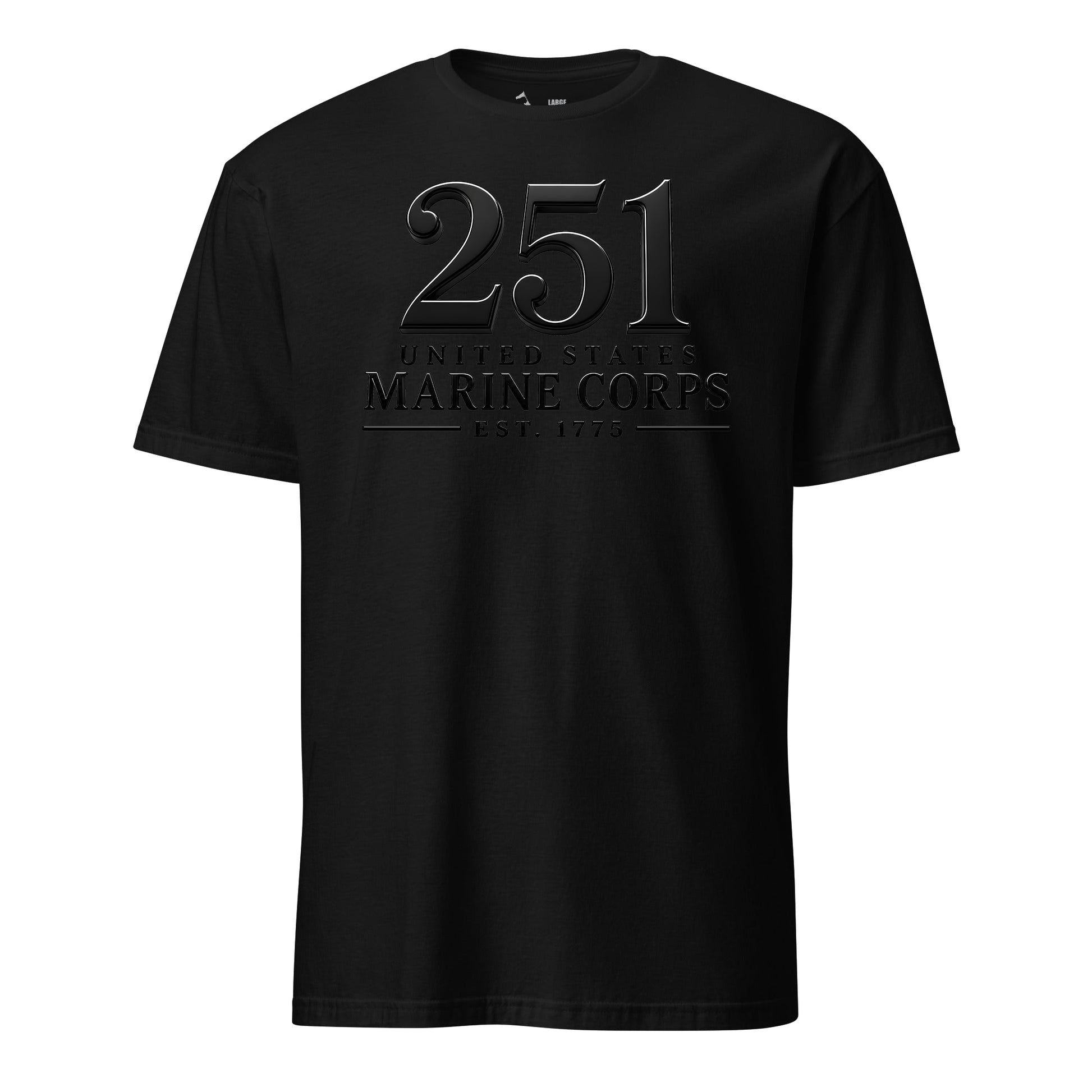 251st USMC Birthday Blackout T-Shirt