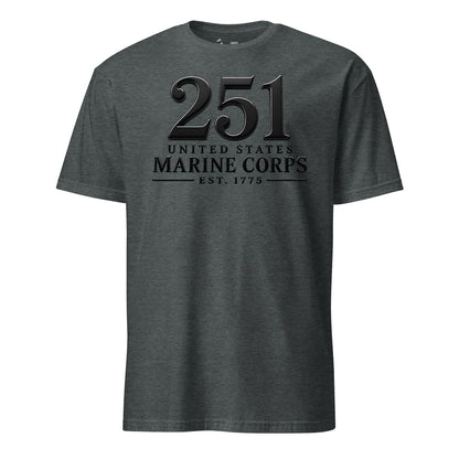 251st USMC Birthday Blackout T-Shirt
