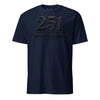 251st USMC Birthday Blackout T-Shirt - NAVY