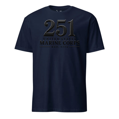251st USMC Birthday Blackout T-Shirt