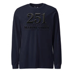 251st USMC Birthday Blackout Long Sleeve T-Shirt