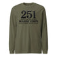 251st USMC Birthday Blackout Long Sleeve T-Shirt