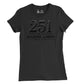 251st USMC Birthday Blackout Womens T-Shirt