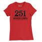 251st USMC Birthday Blackout Womens T-Shirt