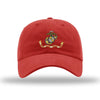 USMC FLAG UNSTRUCTURED HAT - RED