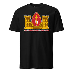 2nd Combat Engineer Battalion T-Shirt in Black - USMC unit tee