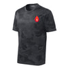 Camohex 2nd Division Left Chest Performance T-Shirt - CAMOHEX IRON GREY