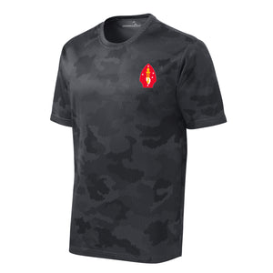 Camohex 2nd Marine Division Performance T-Shirt in Grey - USMC unit tee