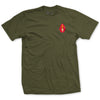 2nd Division Left Chest T-Shirt - OD GREEN