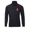 2nd Division Performance Quarter Zip Pullover - BLACK