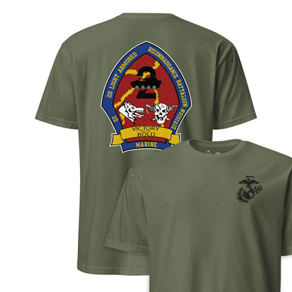2nd Light Armored Reconnaissance Battalion Back Print T-Shirt