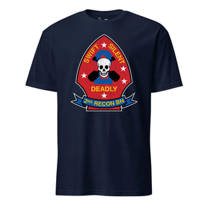 2nd Recon Battalion T-Shirt in Navy - USMC unit tee
