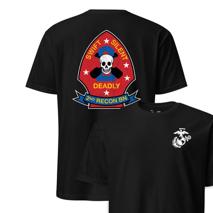 2nd Recon Battalion Back Print T-Shirt