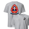 2nd Recon Battalion Back Print T-Shirt - HEATHER GREY