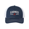 Earned Never Given Structured Trucker - NAVY/WHITE