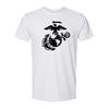 Eagle Globe and Anchor Full Chest Performance T-Shirt - WHITE