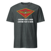 2nd Airwing Custom T-shirt- Leatherneck For Life - Charcoal Heather