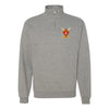 2nd Battalion 23rd Marines Quarter Zip Sweatshirt - Heather Grey