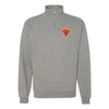 2nd Battalion 26th Marines Quarter Zip Sweatshirt - Heather Grey