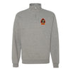 2nd Battalion 2nd Marines Quarter Zip Sweatshirt - Heather Grey