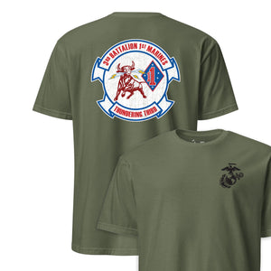 3rd Battalion 1st Marines Back Print T-Shirt