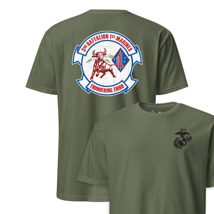 3rd Battalion 1st Marines Back Print T-Shirt
