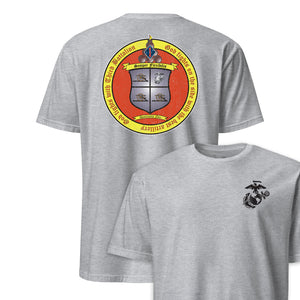 3rd Battalion 11th Marines Back Print T-Shirt in Grey - USMC unit tee