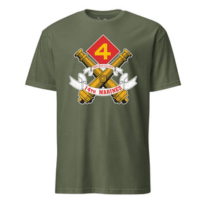 3rd Battalion 14th Marines T-Shirt in OD Green - USMC unit tee