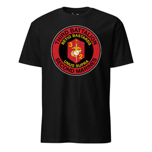 3rd Battalion 2nd Marines T-Shirt in Black - USMC unit tee