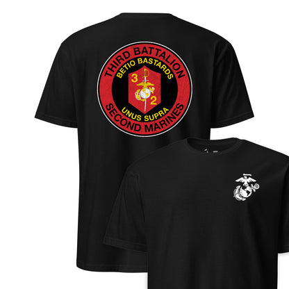 3rd Battalion 2nd Marines Back Print T-Shirt