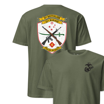 3rd Battalion 23rd Marines Back Print T-Shirt