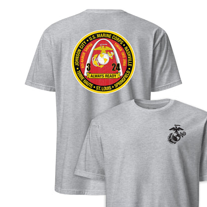 3rd Battalion 24th Marines Back Print T-Shirt
