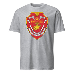 3rd Battalion 25th Marines T-Shirt in Grey - USMC unit tee