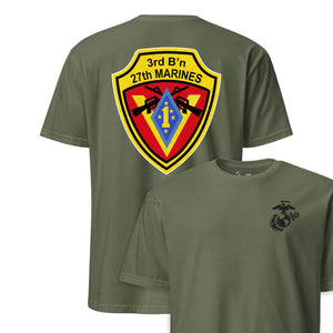 3rd Battalion 27th Marines Back Print T-Shirt