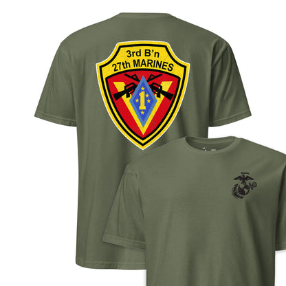 3rd Battalion 27th Marines Back Print T-Shirt