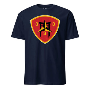 3rd Battalion 3rd Marines T-Shirt in Navy - USMC unit tee