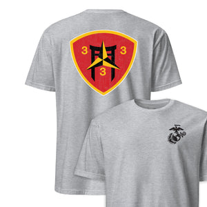 3rd Battalion 3rd Marines Back Print T-Shirt