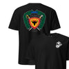 3rd Battalion 4th Marines Back Print T-Shirt - BLACK