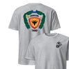 3rd Battalion 4th Marines Back Print T-Shirt - HEATHER GREY