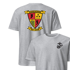 3rd Battalion 5th Marines Darkhorse Back Print T-Shirt