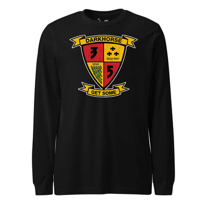 3rd Battalion 5th Marines Darkhorse Long Sleeve T-Shirt