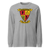 3rd Battalion 5th Marines Darkhorse Long Sleeve T-Shirt - HEATHER GREY