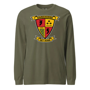 3rd Battalion 5th Marines Darkhorse Long Sleeve T-Shirt