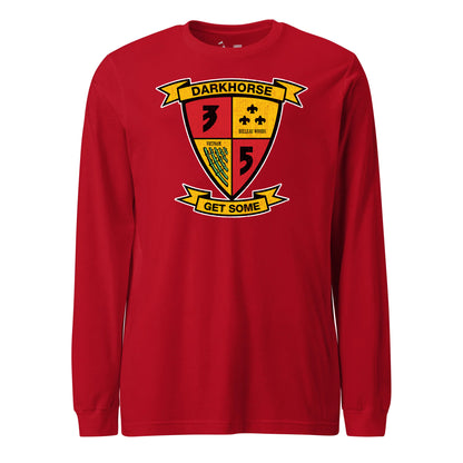 3rd Battalion 5th Marines Darkhorse Long Sleeve T-Shirt