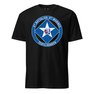 3rd Battalion 6th Marines T-Shirt in Black - USMC unit tee